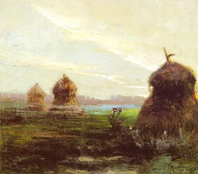 Landscape with Haystacks